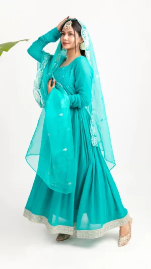 Turquoise Blue Partywear
