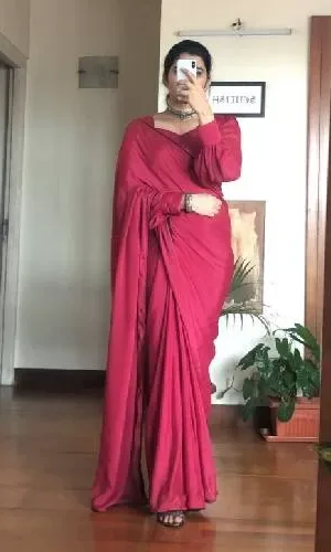 Designer Rani Pink Saree