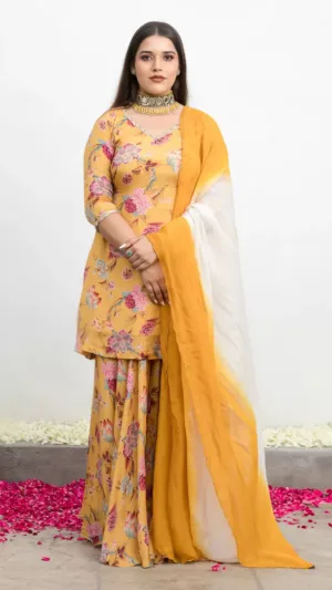 Mehekai Floral Sharara Suit