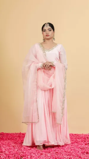 Chanda - A Timeless elegance embellished Anarkali  Suit