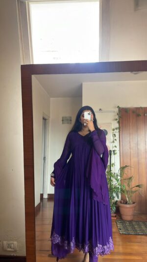 Dreamy Purple Anarkali