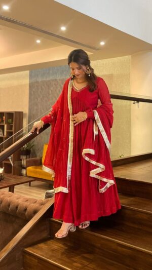 Maroon anarkali