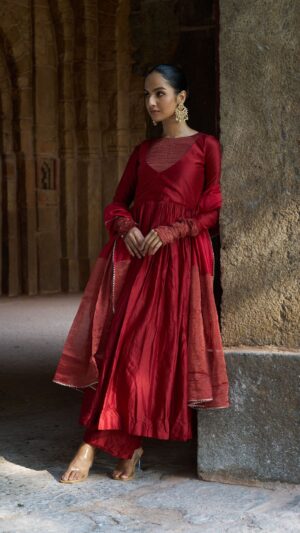 Maroon Begam Elegance