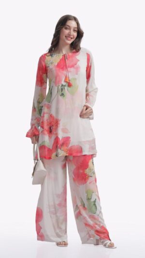 Casatta Printed Georgette Co-Ord Set